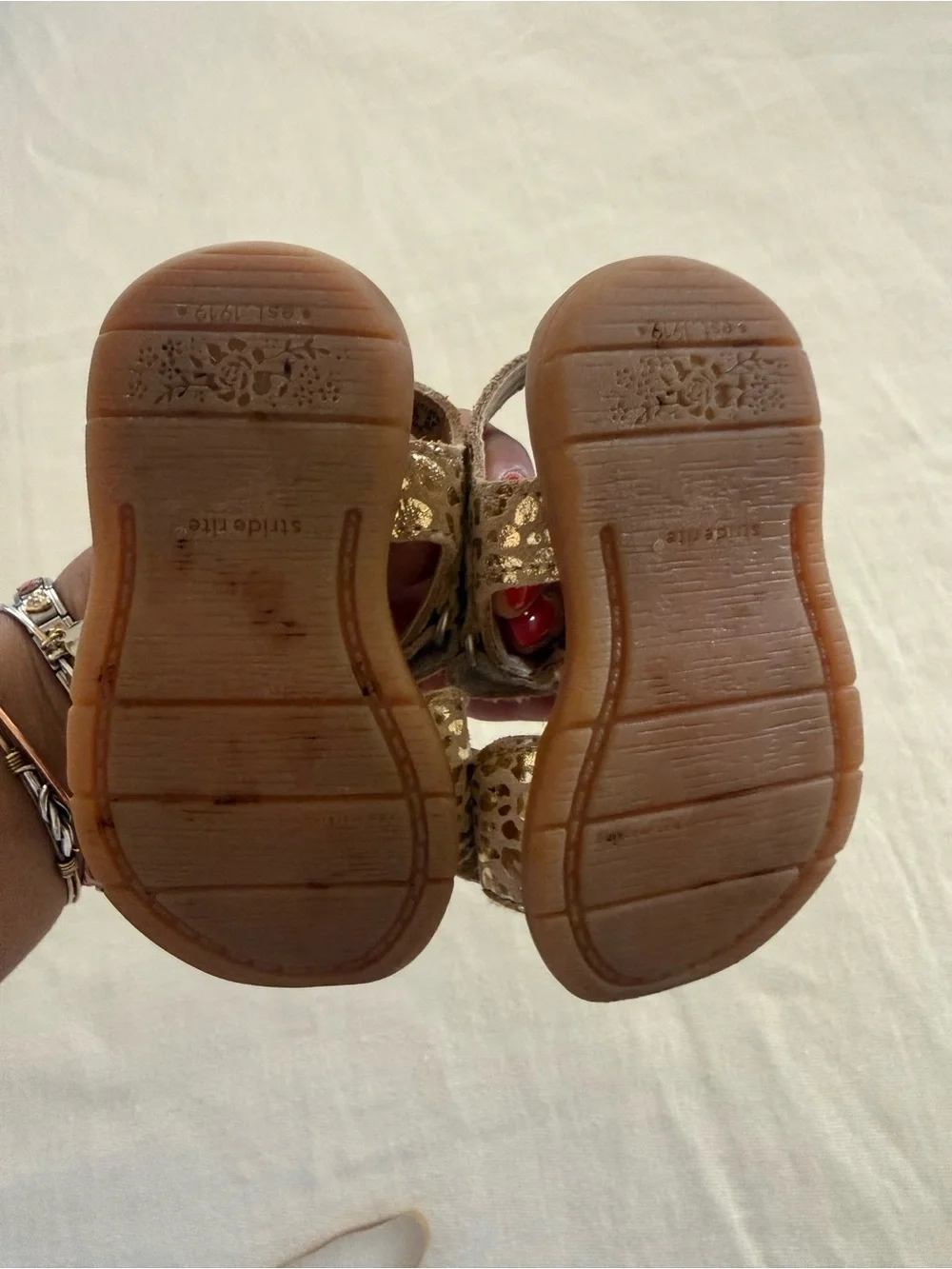 Stride Rite SR Whitney (Toddler) on gold leopard